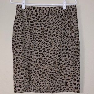 Banana republic animal print skirt